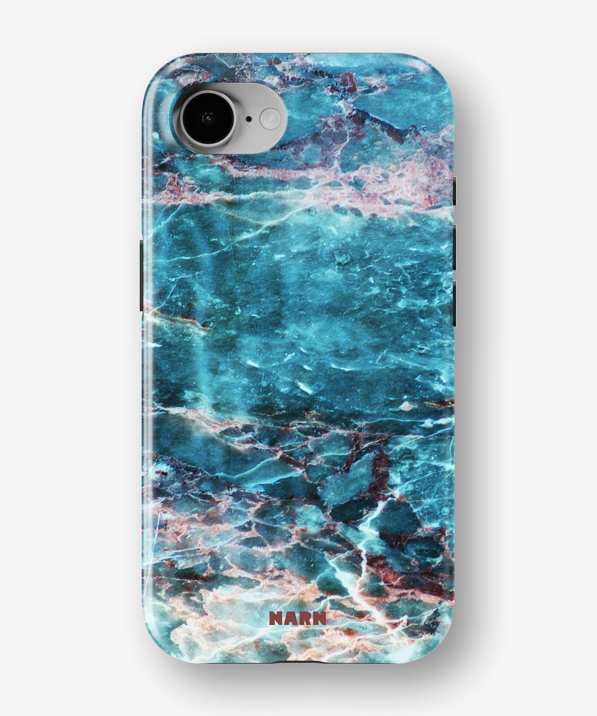 iPhone 16e Tough Case – Icy Marble - View 1