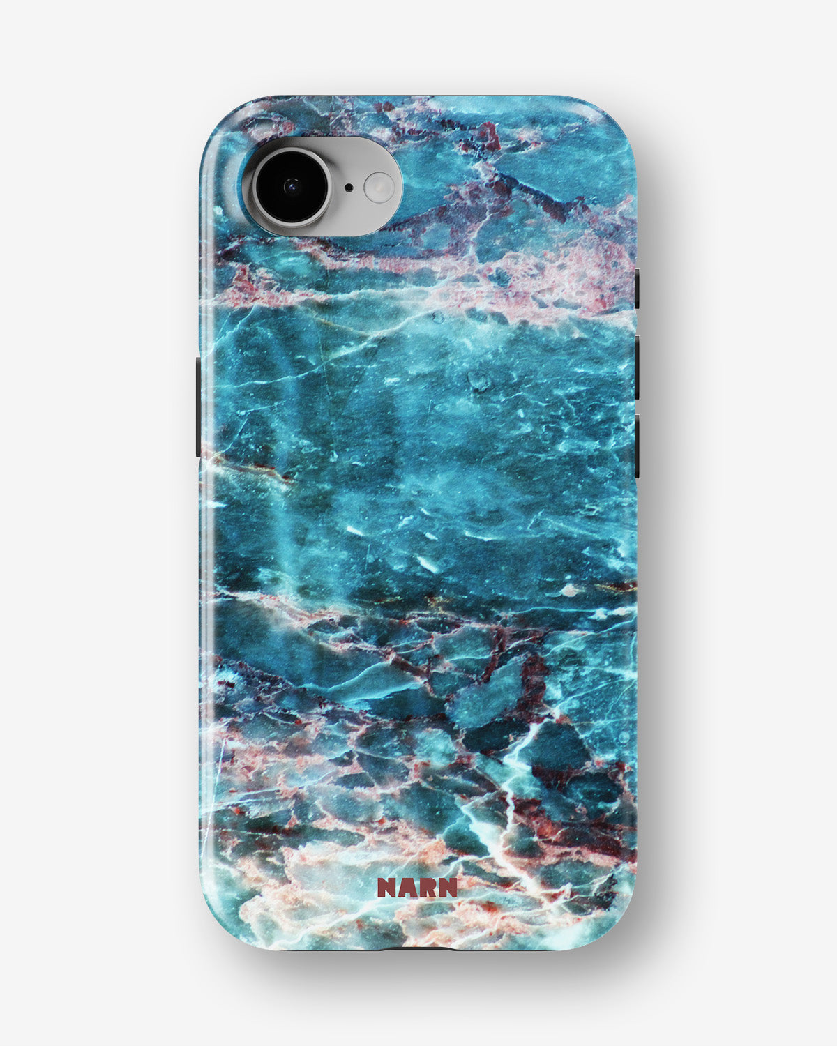 iPhone 16e Tough Case – Icy Marble - View 1
