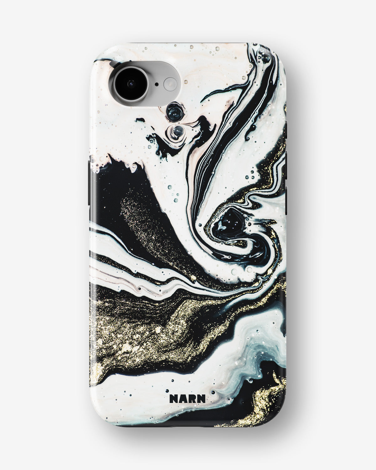 iPhone 16e Tough Case – Golden Swirl - View 1