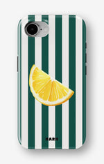 iPhone 16e Tough Case – Lemon Stripes - View 1