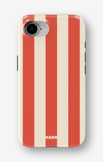 iPhone 16e Tough Case – Sunset Stripes - View 1