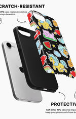 iPhone 16e Tough Case – Cute Stickers - View 2