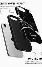 iPhone 16e Tough Case – Custom - Black Marble - View 2