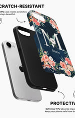 iPhone 16e Tough Case – Custom - Floral - View 2