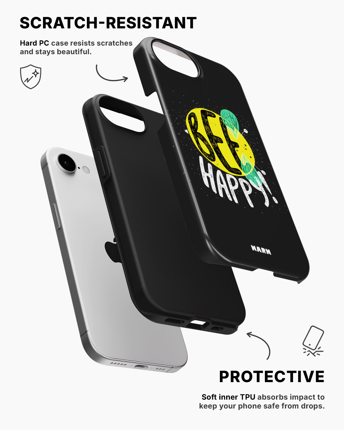 iPhone 16e Tough Case – BEE Happy - View 2