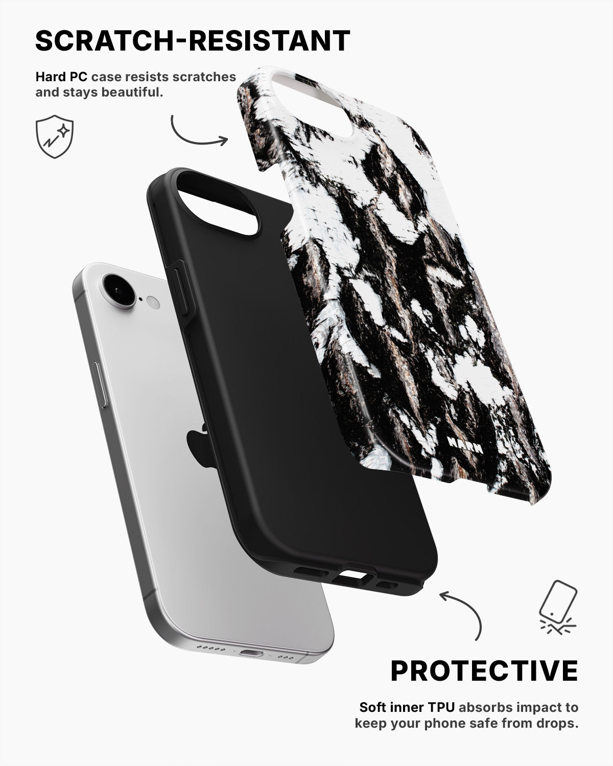 iPhone 16e Tough Case – Birch - View 2