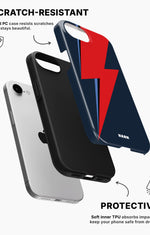 iPhone 16e Tough Case – Blue Bowie - View 2