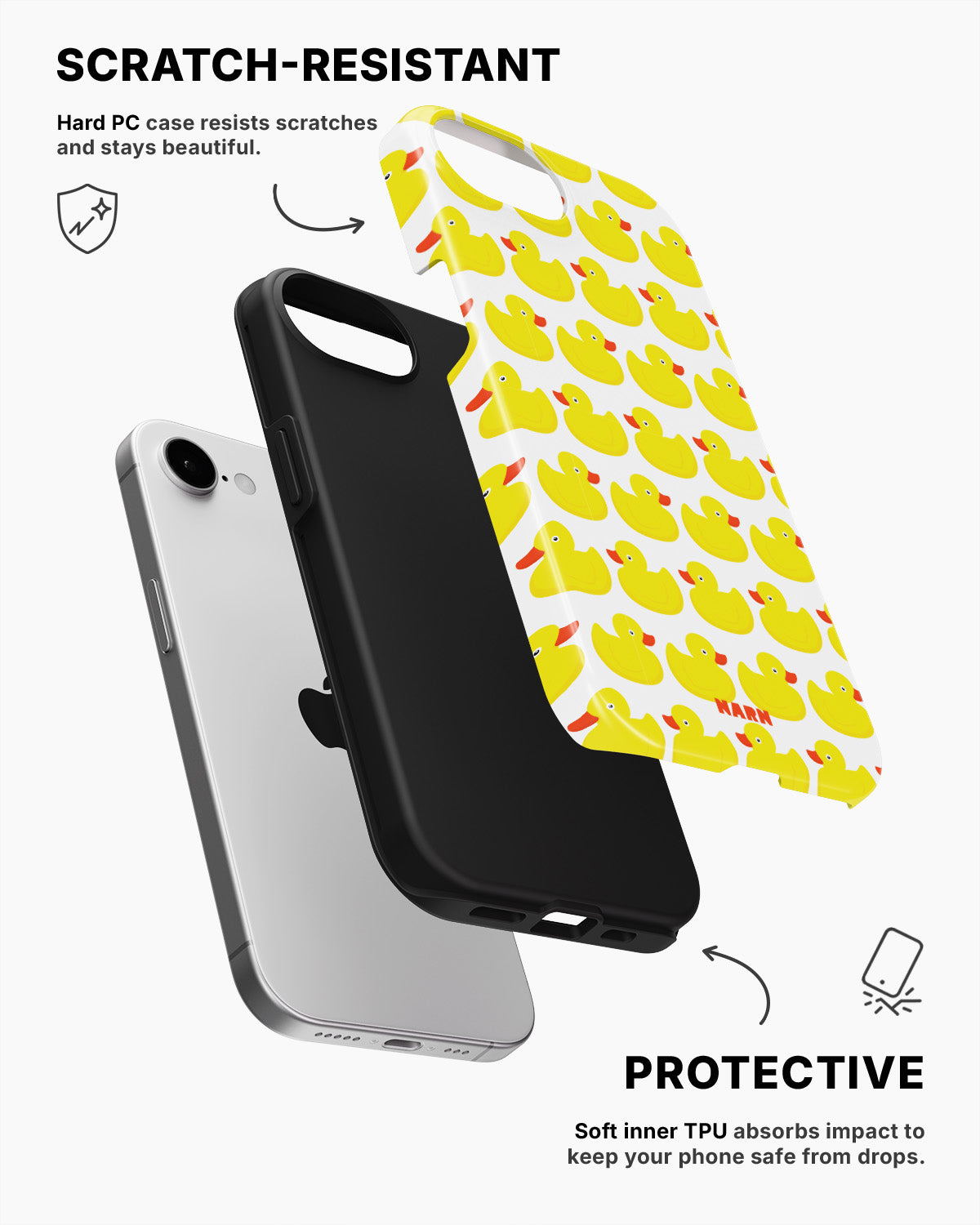 iPhone 16e Tough Case – Rubber Ducks - View 2