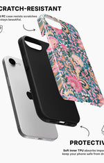 iPhone 16e Tough Case – Fantasy Flowers - View 2