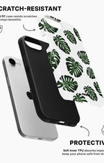 iPhone 16e Tough Case – Monstera Pattern - View 2