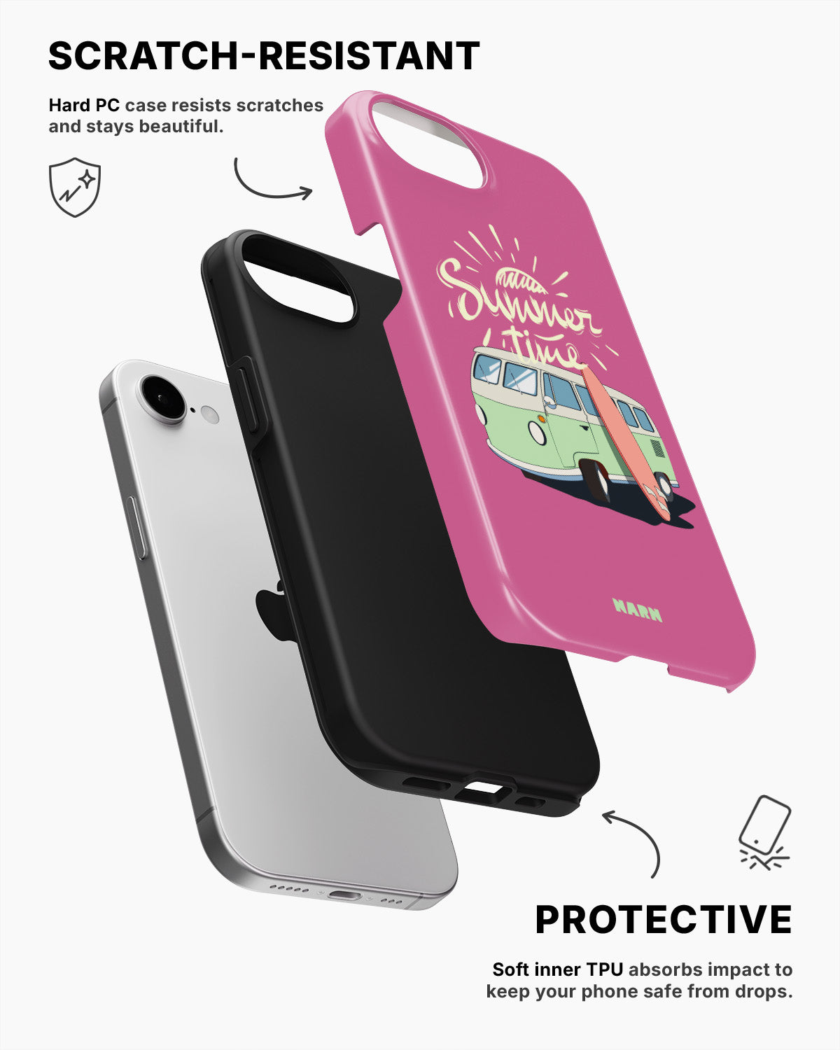 iPhone 16e Tough Case – Summer Van - View 2