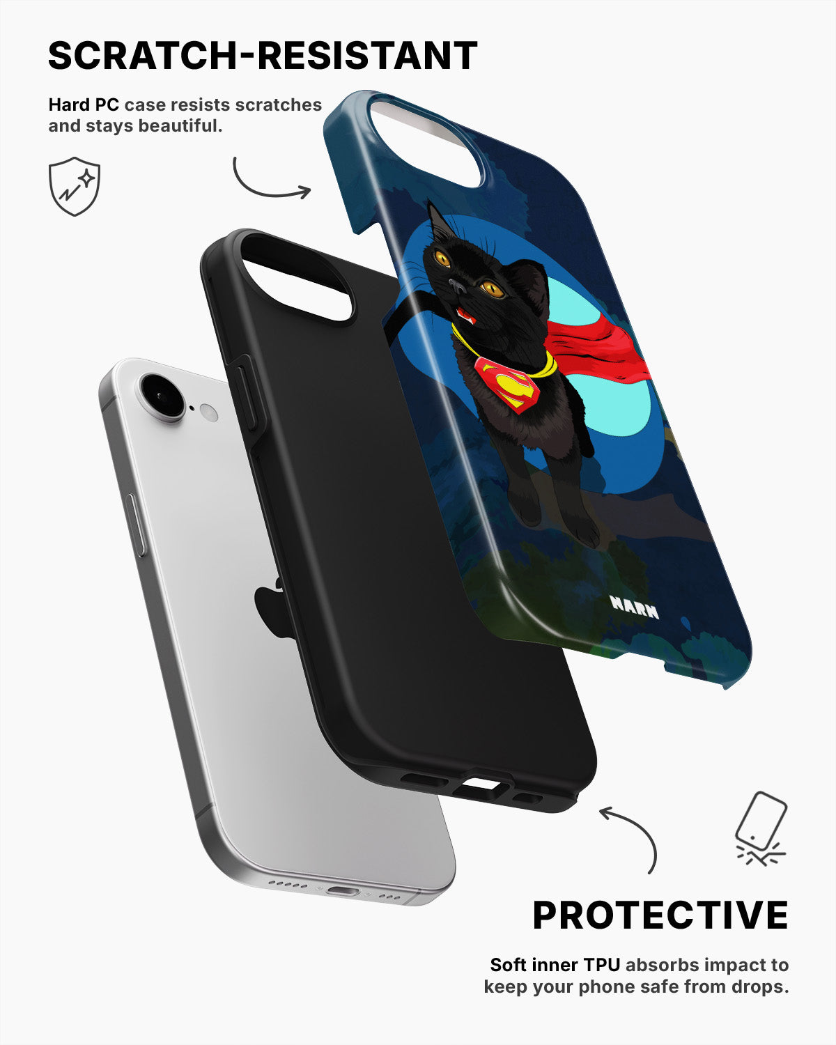 iPhone 16e Tough Case – Super Cat - View 2