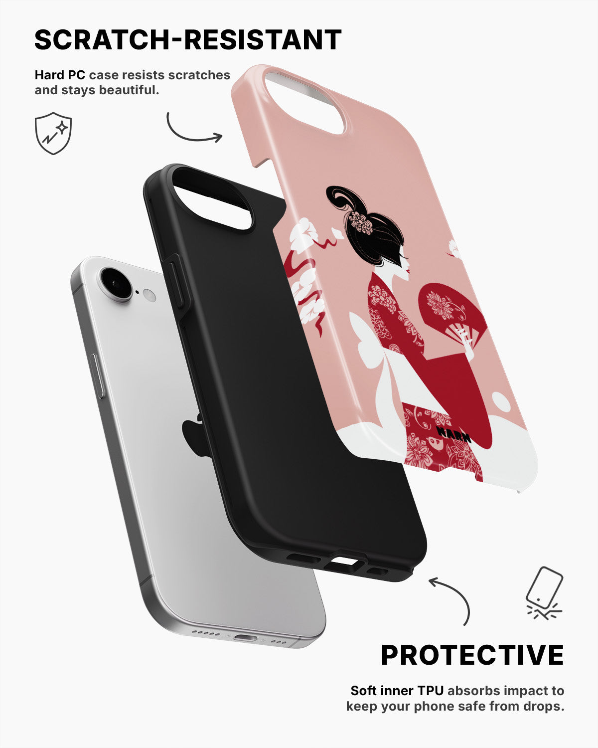 iPhone 16e Tough Case – Geisha - View 2