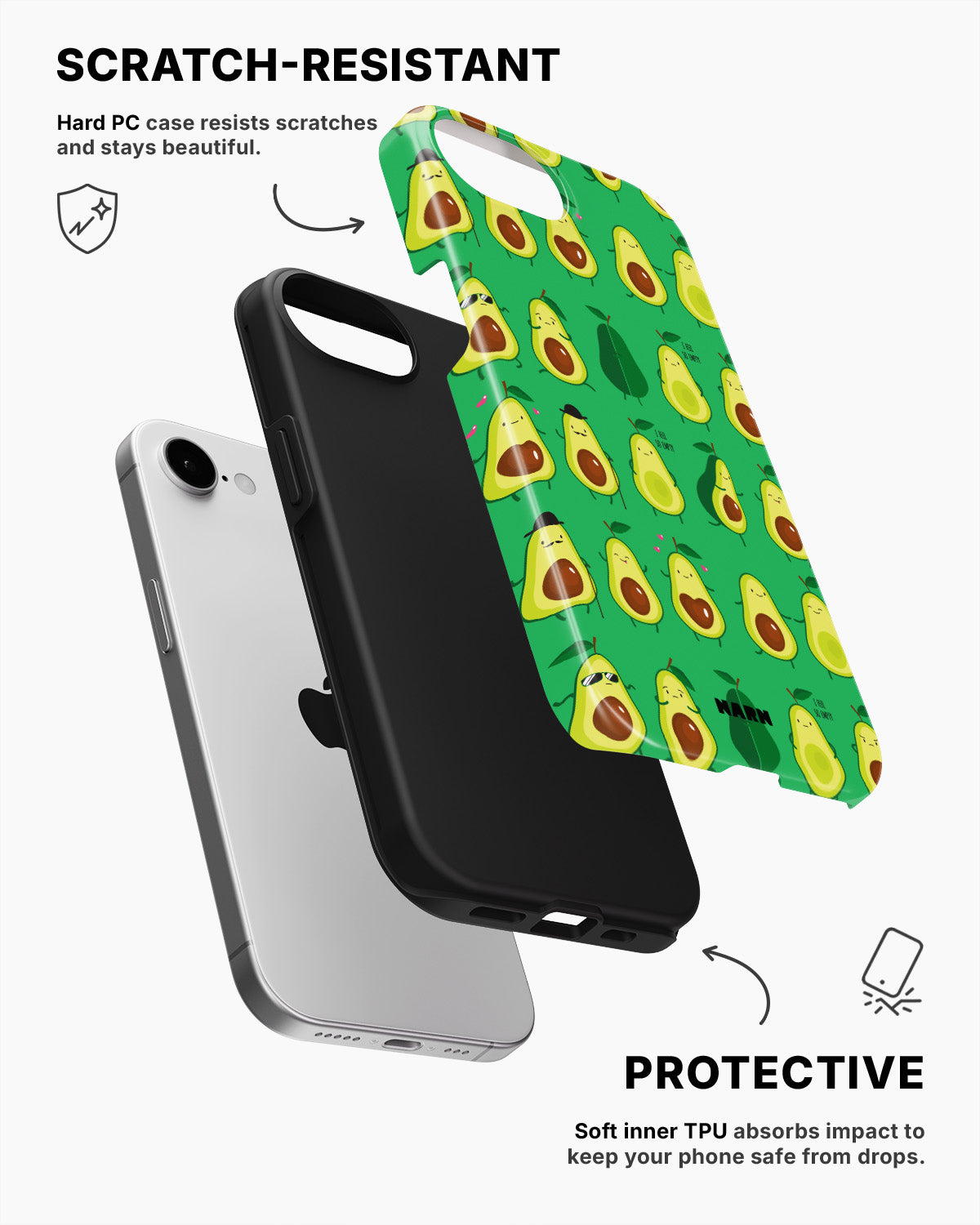 iPhone 16e Tough Case – Avocado Mood - View 2