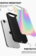 iPhone 16e Tough Case – Rainbow Haze - View 2