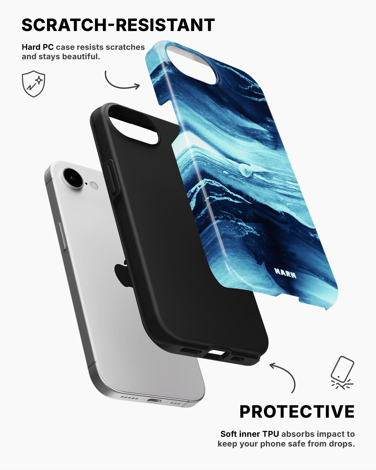 iPhone 16e Tough Case – Ocean Dream - View 2