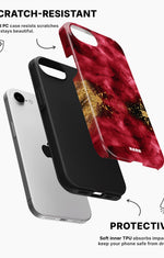 iPhone 16e Tough Case – Burgendy Shimmer - View 2