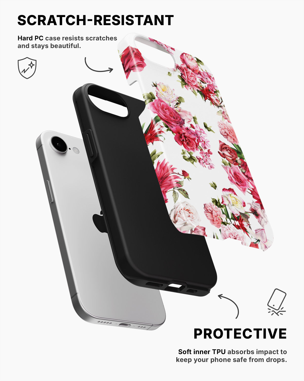 iPhone 16e Tough Case – Garden Glow - View 2