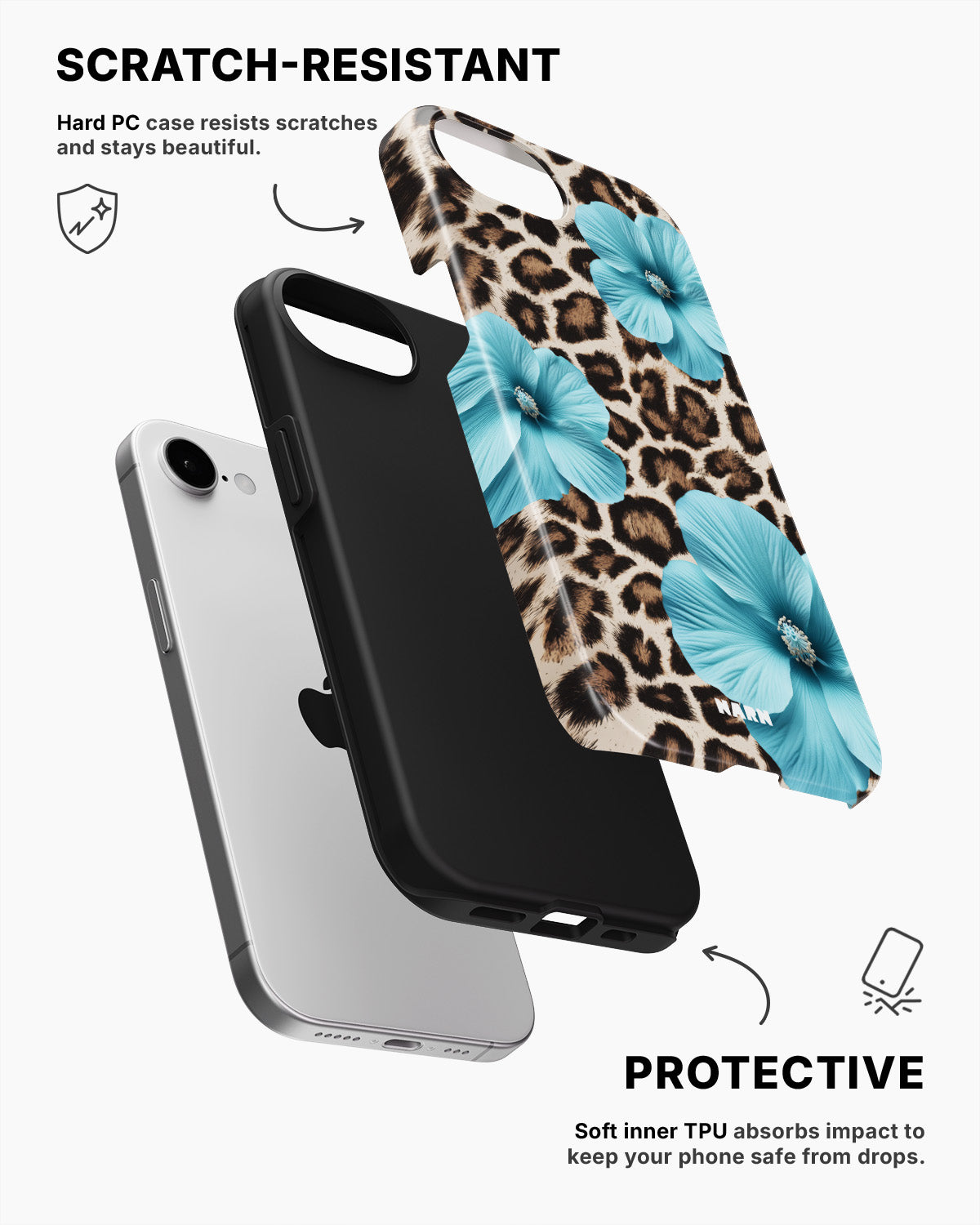 iPhone 16e Tough Case – Blooming Jungle - View 2