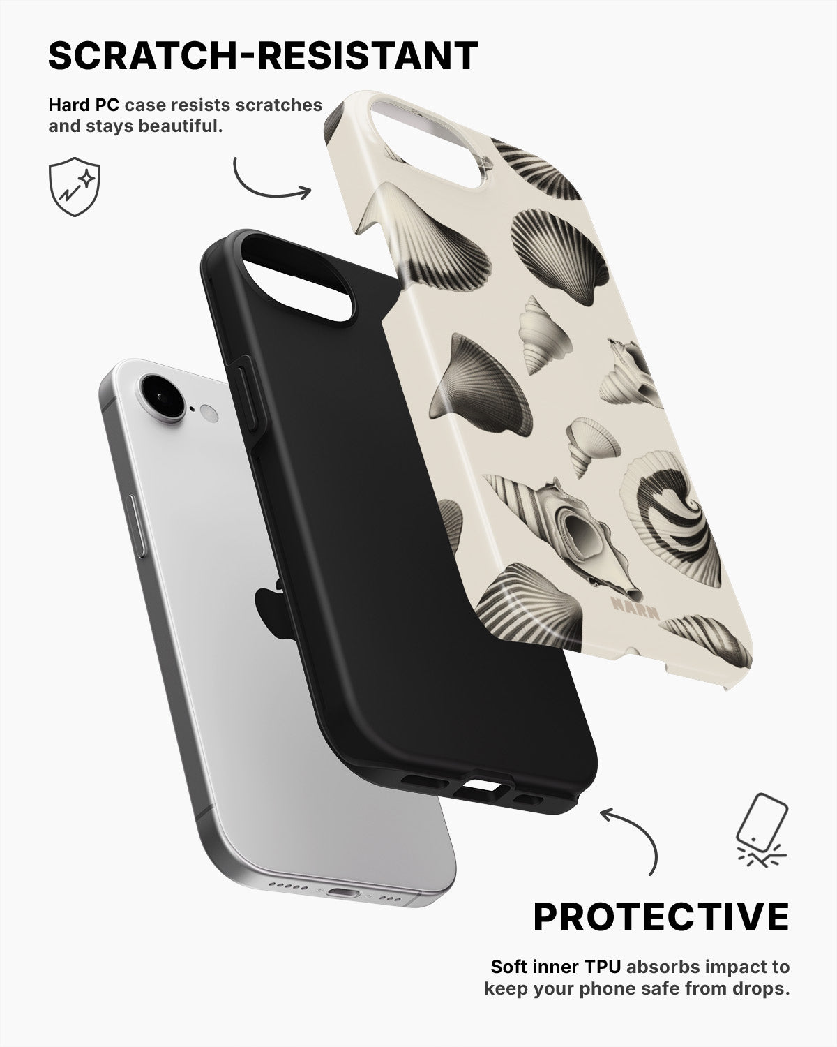 iPhone 16e Tough Case – Silent Sea - View 2