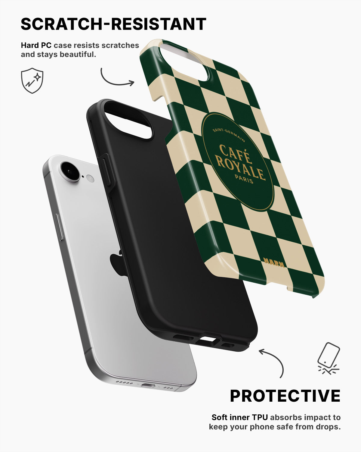 iPhone 16e Tough Case – Cafe Royale - View 2