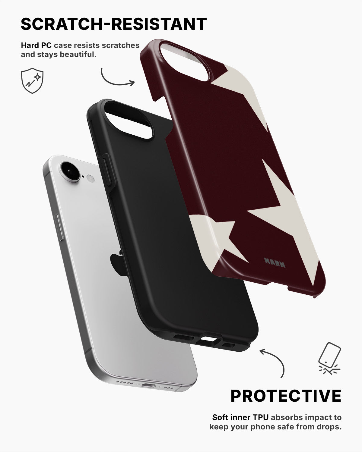 iPhone 16e Tough Case – Rouge Star - View 2