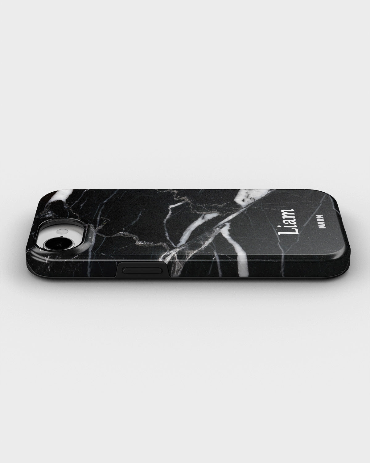 iPhone 16e Tough Case – Custom - Black Marble - View 3