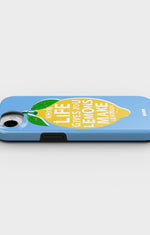 iPhone 16e Tough Case – Lemon Quote - View 3