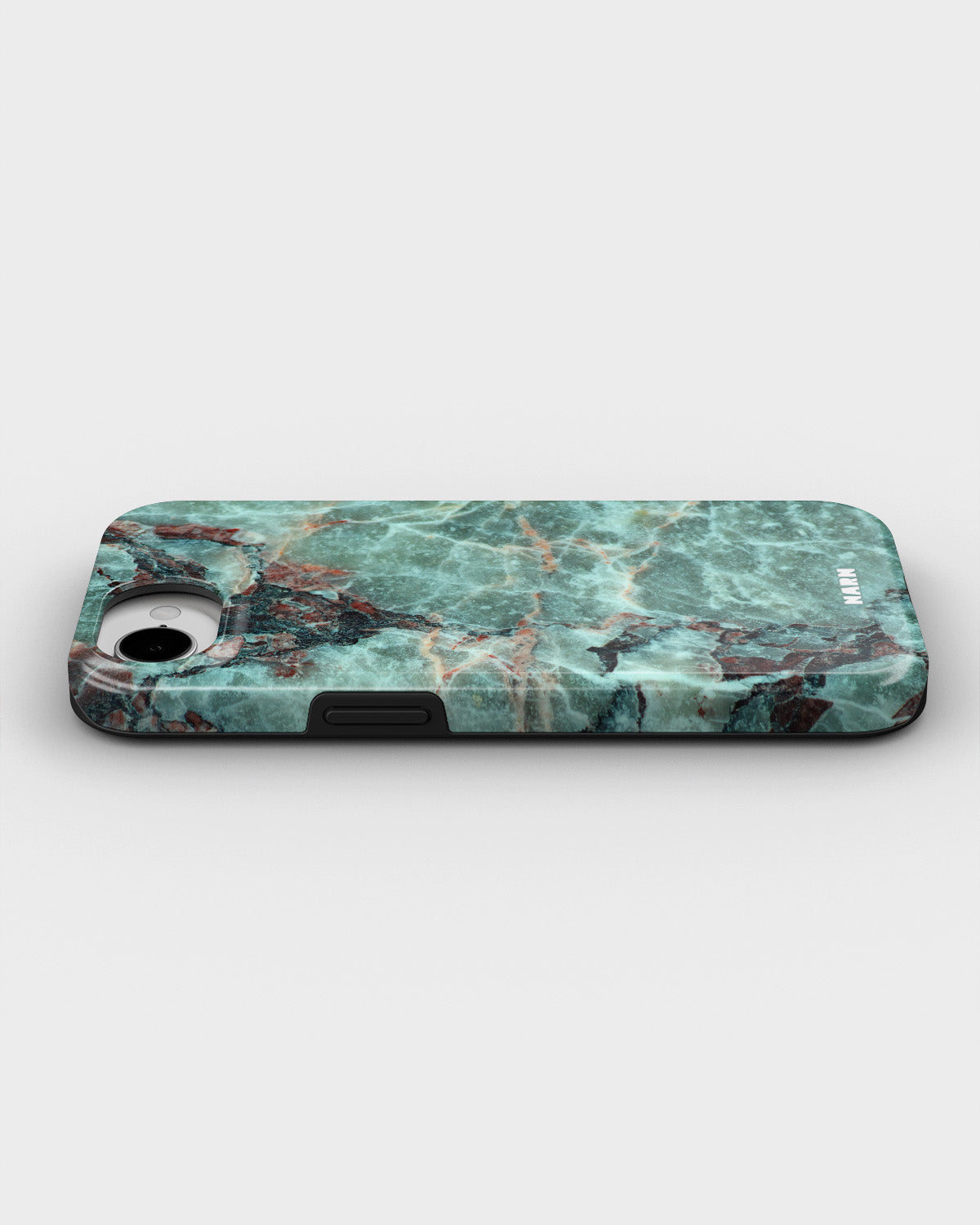 iPhone 16e Tough Case – Green Marble - View 3