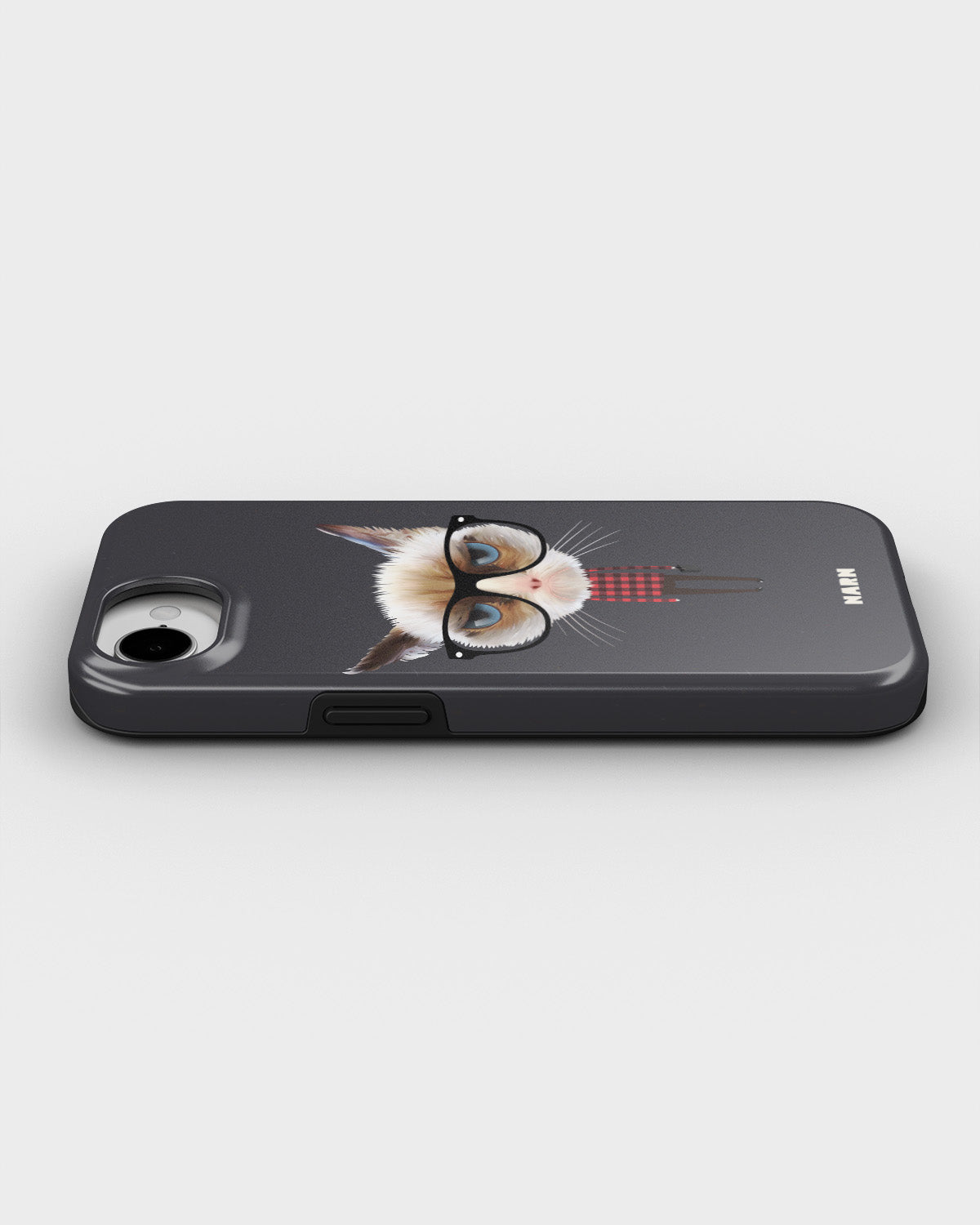 iPhone 16e Tough Case – Hipster Cat - View 3