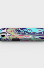 iPhone 16e Tough Case – Abstract Cat - View 3