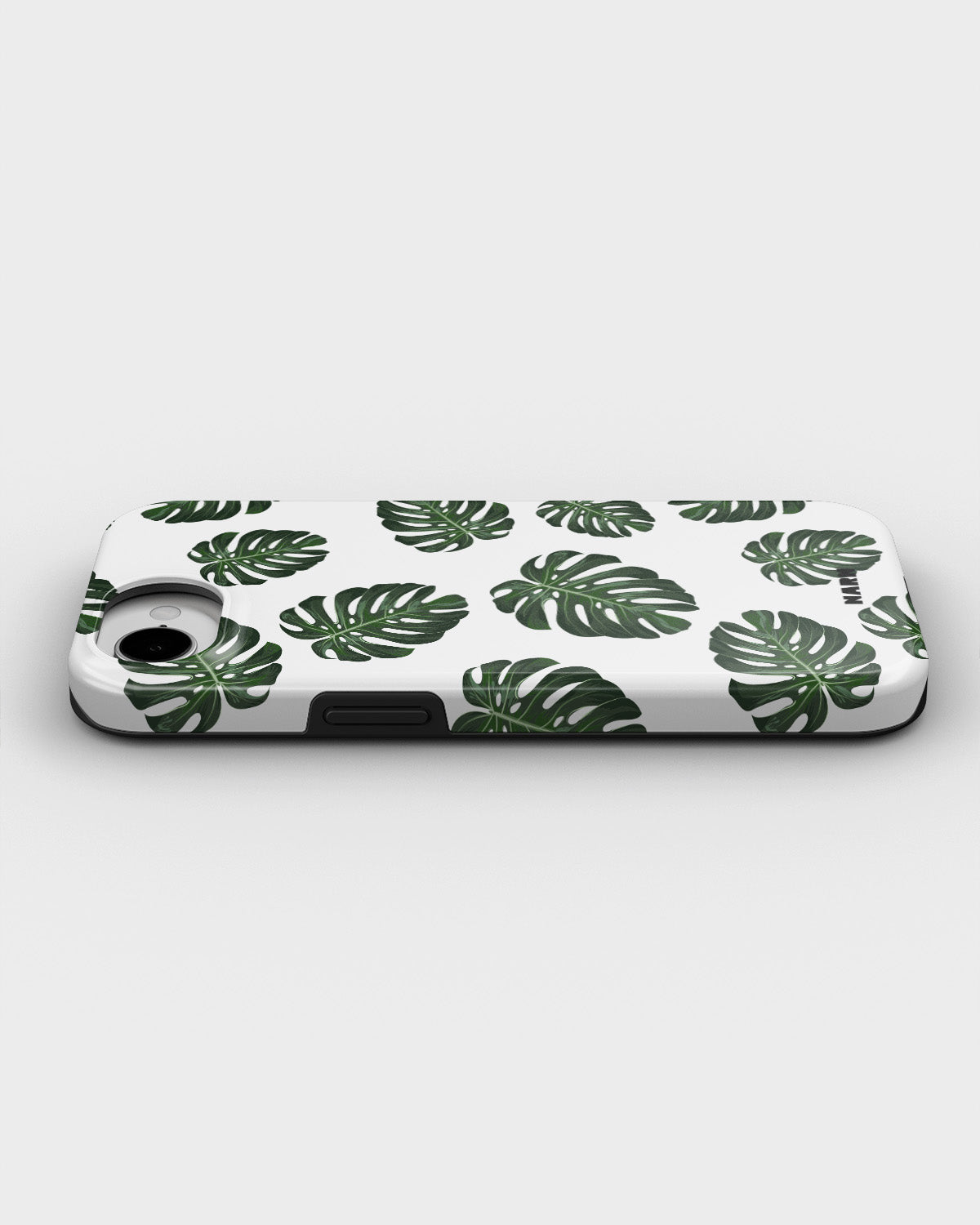 iPhone 16e Tough Case – Monstera Pattern - View 3