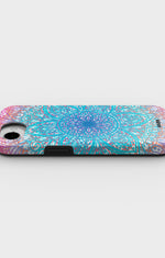 iPhone 16e Tough Case – Pastel Mandala - View 3
