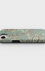 iPhone 16e Tough Case – Paisley Green - View 3