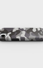 iPhone 16e Tough Case – Grey Camo - View 3