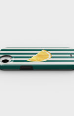 iPhone 16e Tough Case – Lemon Stripes - View 3