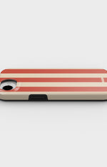 iPhone 16e Tough Case – Sunset Stripes - View 3