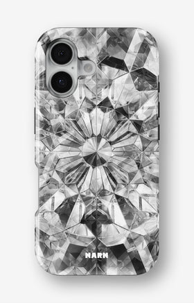 iPhone 17 Tough Case – Grey Crystals - View 1