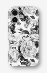 iPhone 17 Tough Case – Black & White Bloom - View 1