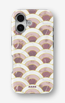 iPhone 17 Tough Case – Pink Marble Waves - View 1