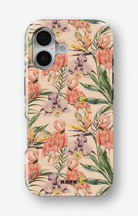 iPhone 17 Tough Case – Flamingos & Flowers - View 1