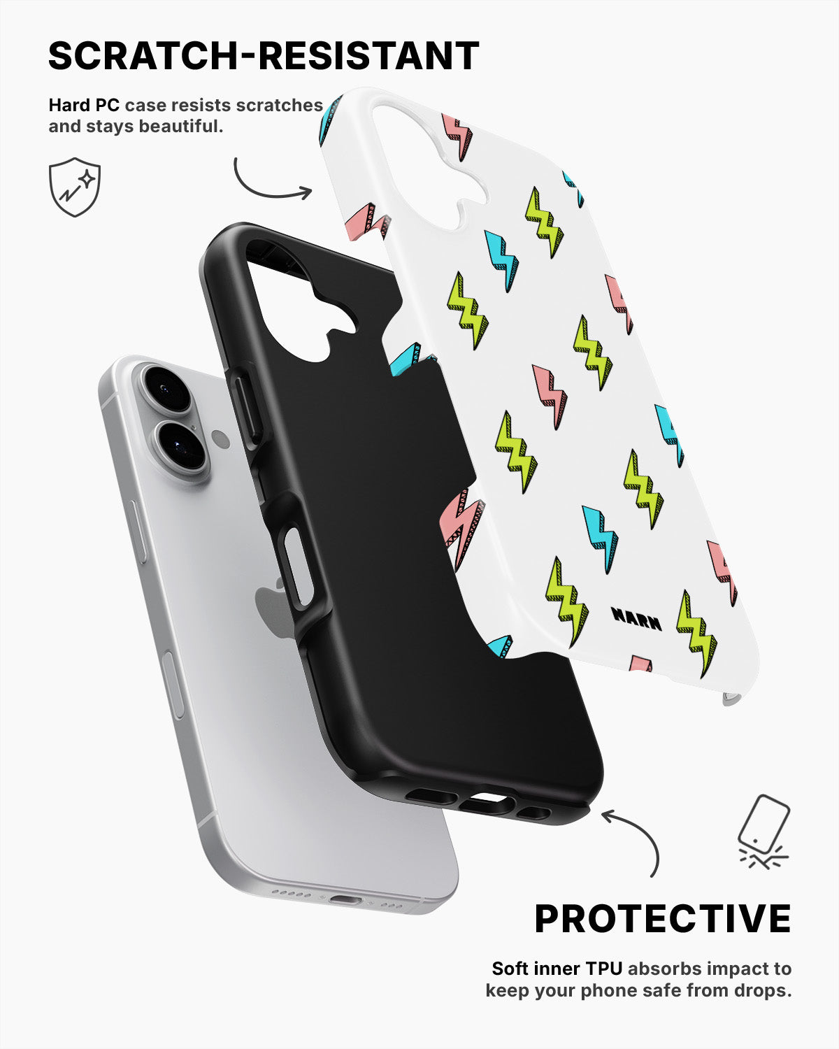 iPhone 17 Tough Case – Lightning Bolts - View 2