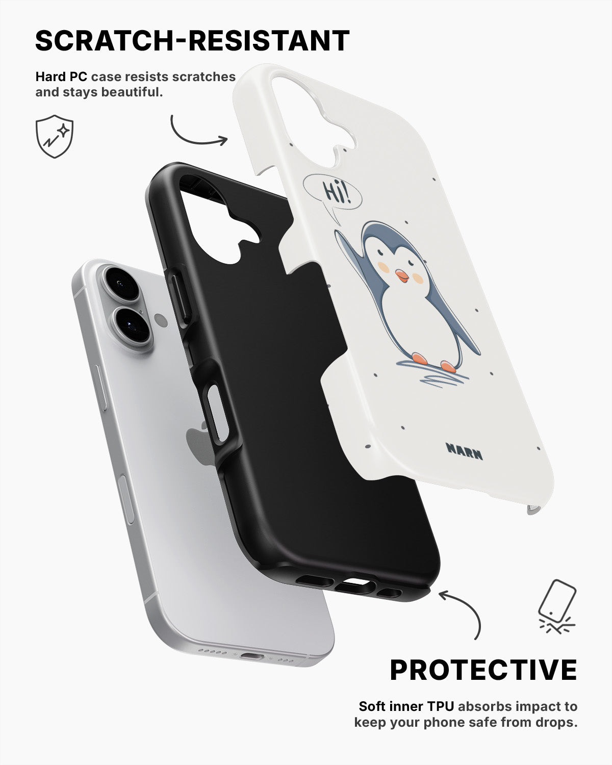 iPhone 17 Tough Case – Cute Penguin - View 2