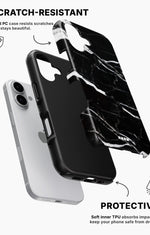 iPhone 17 Tough Case – Black Marble - View 2