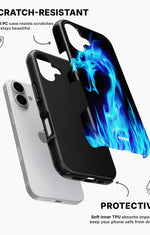 iPhone 17 Tough Case – Blue Flames Dragon - View 2