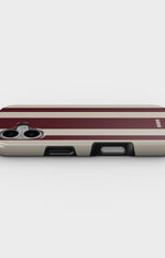 iPhone 17 Tough Case – Bordeaux Stripe - View 3