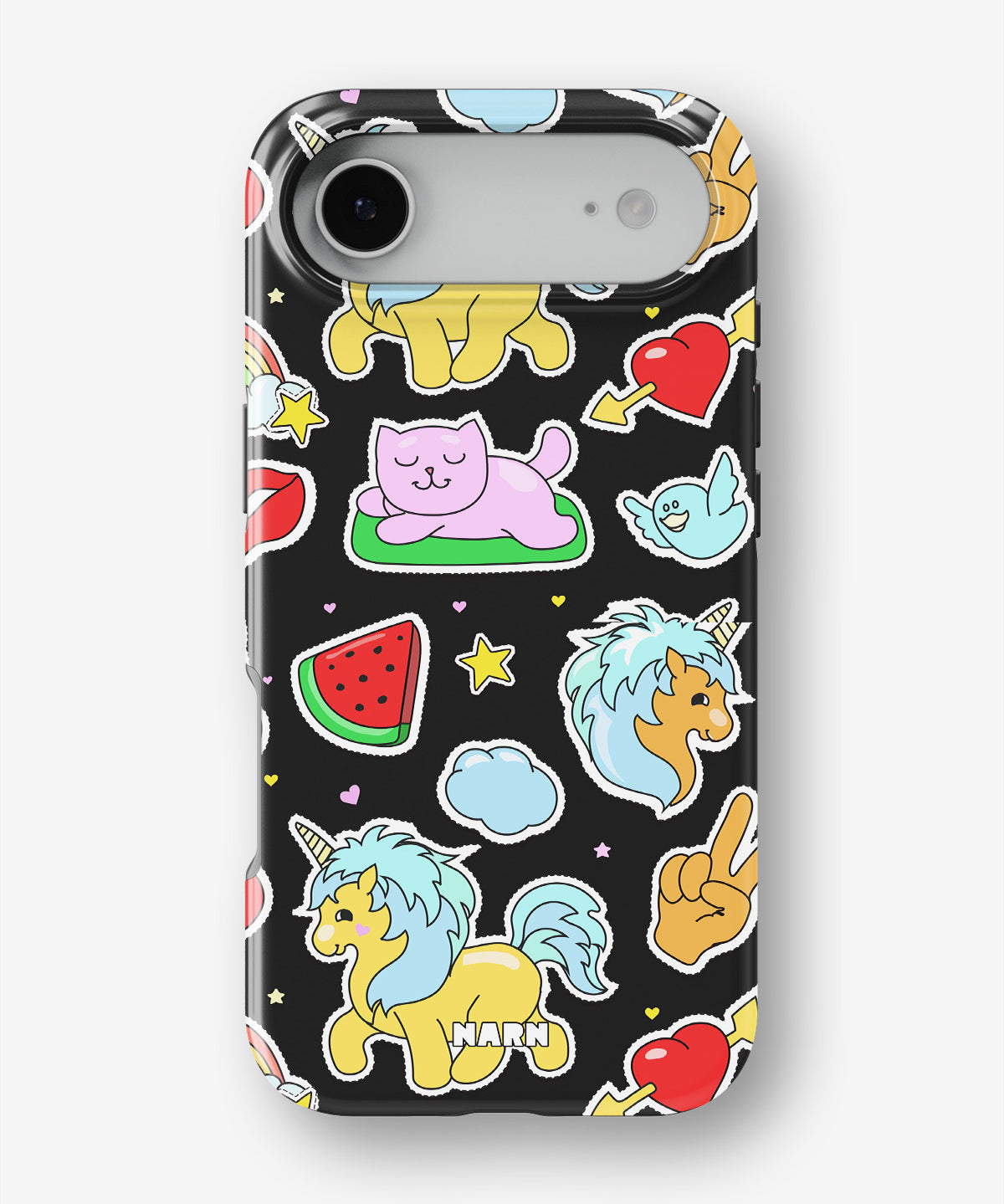 iPhone Air Tough Case – Cute Stickers - View 1