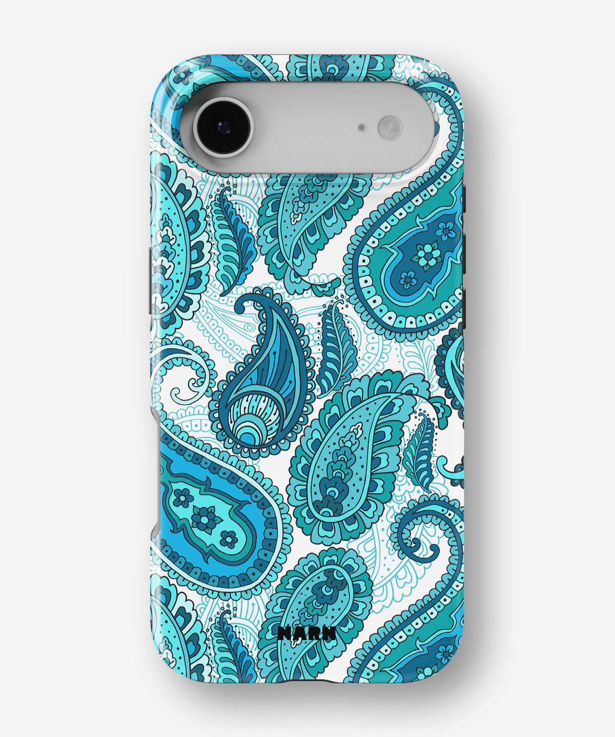 iPhone Air Tough Case – Turquoise Paisley - View 1