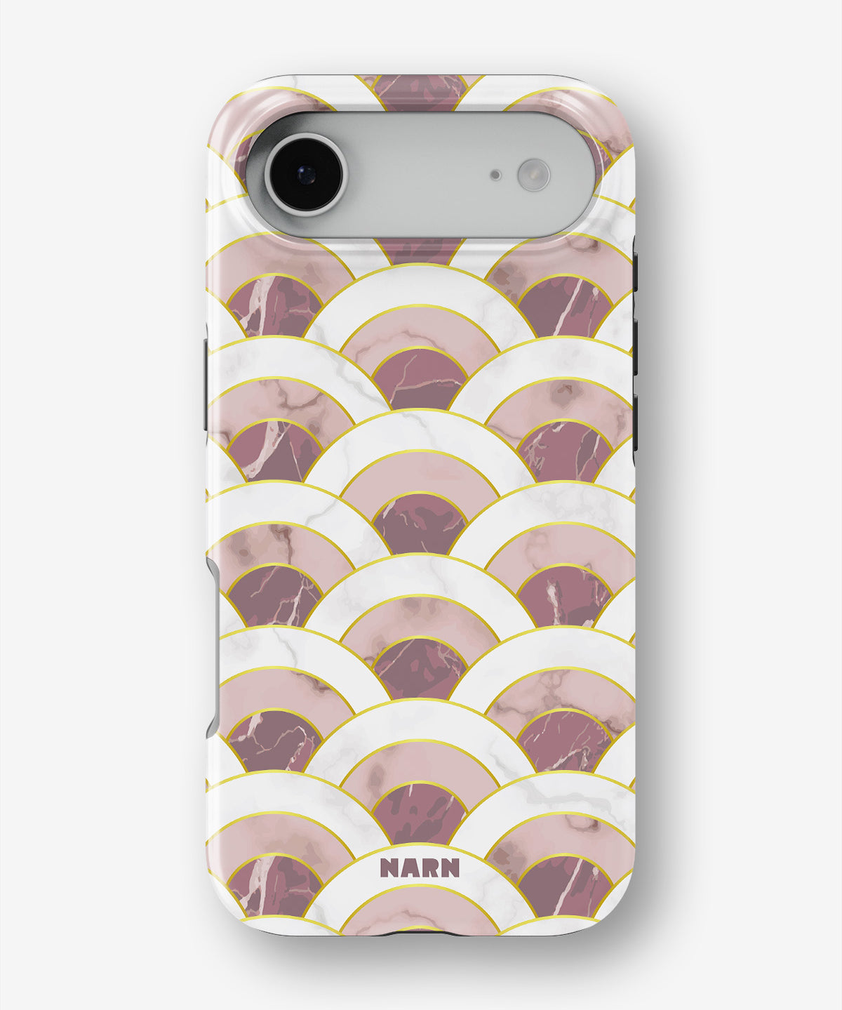 iPhone Air Tough Case – Pink Marble Waves - View 1
