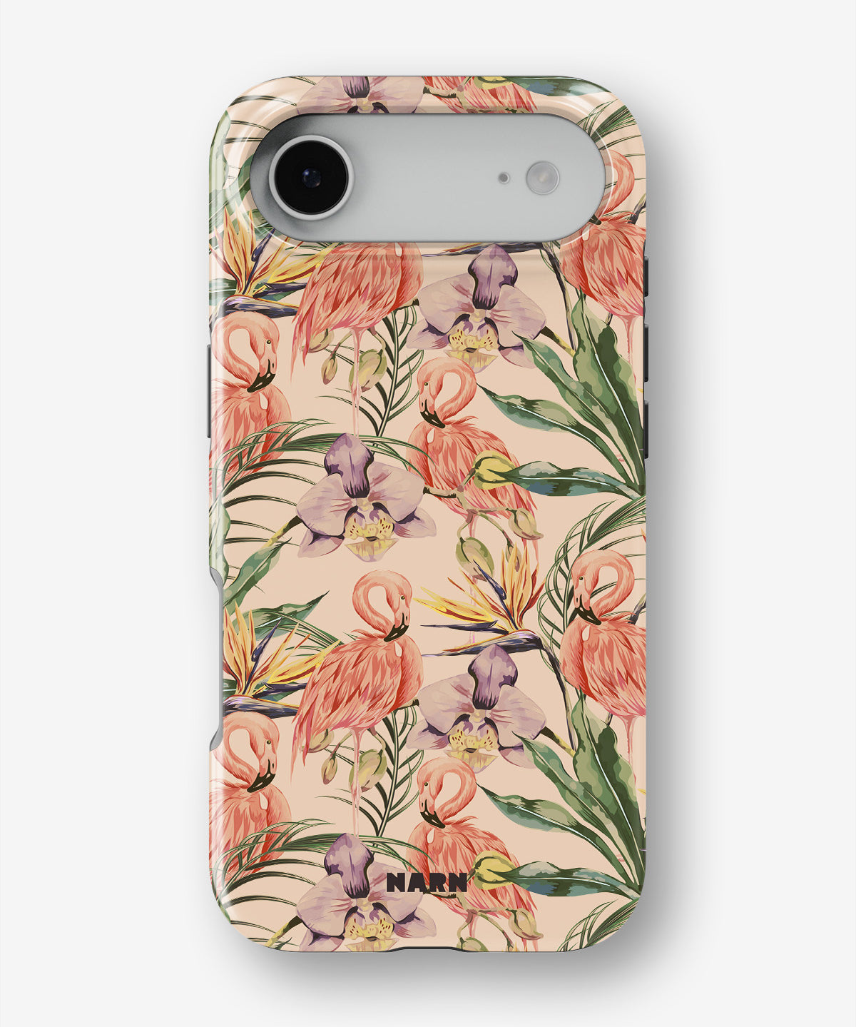 iPhone Air Tough Case – Flamingos & Flowers - View 1